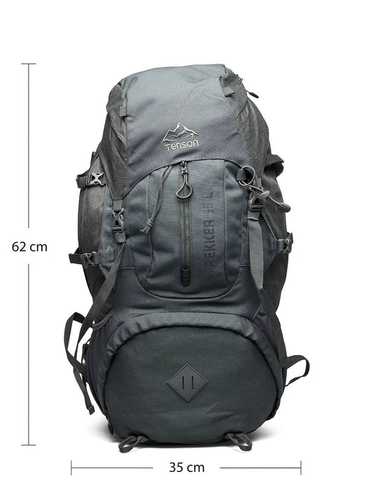 TENSON Trekker 65L — Lot of 60 (Black 30 + Green 30)
